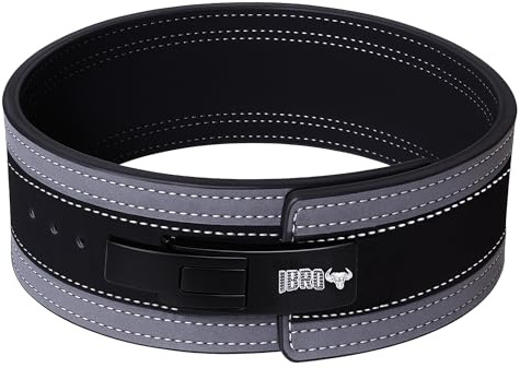 IBRO Gewichthebergürtel, 8 mm, 10 mm, 13 mm, echtes Leder, Kniebeugen, Gewichtheben, IPF