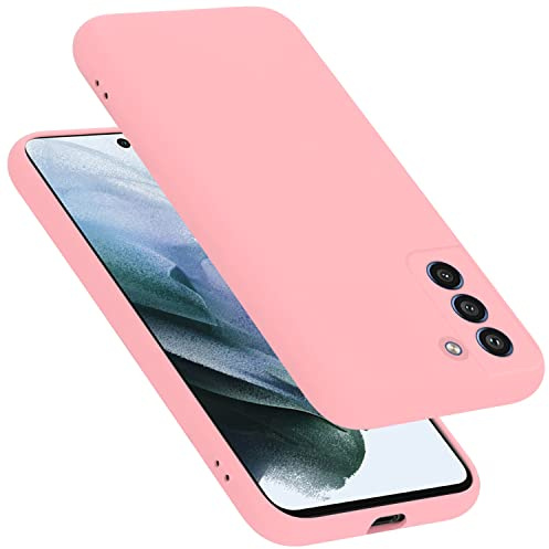 Cadorabo Hülle kompatibel mit Samsung Galaxy S21 FE Hülle Silikon Handyhülle für Galaxy S21 FE Case aus flüssigem Silikon- Kratzfeste und stoßfeste dünne TPU Schutzhülle - Liquid PINK