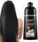 Sofortiges Schwarzes Haarfärbe-Shampoo, Pflanzliche Natürliche Inhaltsstoffe, Kokosnussöl, Bio-Haarfärbemittel, 100 Schwarze Deckkraft, Schnelles Färben, Lang Anhaltendes Farbshampoo, Unisex, 500 Ml