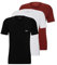 BOSS Mens Pack Classic T-Shirt Burgundy/White/Navy L