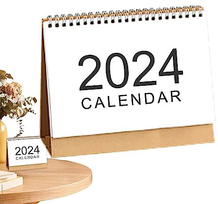 Schreibtischplaner 2023-2024 - Tischkalender 2024,September 2023 – Dezember 2024, großer Wandkalender, 360-Grad-Umblättern für Meditationen, Reflexionen, Segen