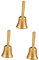 Ciieeo 3st Hand Rasseln Aus Messing Spielglocke Schlittenglocken Desktop-Glocke Anruf Zum Abendessen Bettalarm Seniorenhilfe Geschenke Für Puja Zurückgeben Tisch Glocke Büro Kundendienst