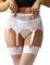 ohmydear Reggicalze Donna Hot Intimo Sexydonna Hot Trasparente Giarrettiera Reggicalzi Vita Alta Guepiere con Regolabile Cinghie Elastiche e Fibbia Guepiere Taglia Forti