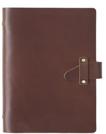 KISSKI·H Olvido Leder A7 Reise-Notizbuch, nachfüllbares Binder-Tagebuch, Notizbuch, 6-Ringbuch-Organizer, Vintage-Tagebuch für Studenten/Schriftsteller/Business, Geschenk für Damen/Herren, Braun