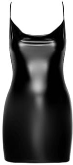 Mini Robe Bijou Mirage F307 Wetlook - XL - Noir