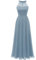 Wedtrend Brautjungfernkleiderer Damen Festlich Hochzeit Kleid Festlich Damen Hochzeitsgast Elegantes Kleid Damen WT0201 Hazeblue XS