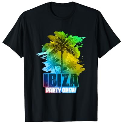 Equipo de vacaciones en Ibiza Party Crew | Colorido Camiseta