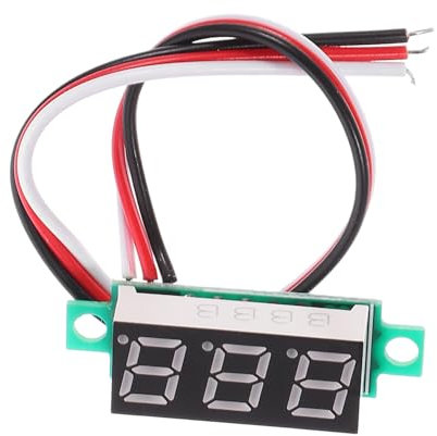 HOMSFOU 10a Voltmètre Numérique Led Panneau Affichage Précis Avec Câble Module De Mesure Pour Applications Électroniques