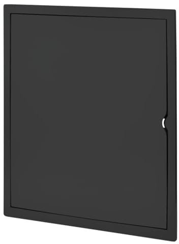 Miratic Tapa Contador de Luz Puerta Contador Agua Tapa Cuadro Electrico Fabricada en Material ABS Resistente Perfectos para uso Comercial y Residencial Color Negro (30 x 40 cm)