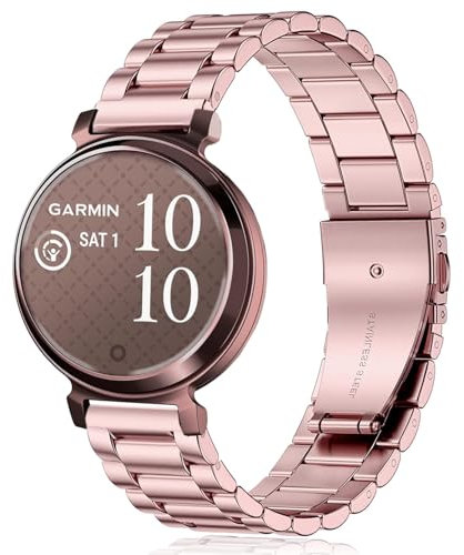 Issinlky Metal band for Garmin Lily 2, 14MM Stainless Steel strap for Garmin Lily 2 Damen