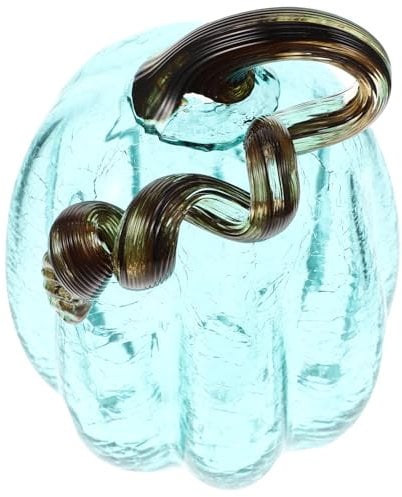 RORPOIR 3stücke Glas Kürbis Figurine Elegantes Halloween Farbenfrohes Glas Ornament Für Tischdeko Kreative Herbstdekoration Für Festlichkeiten Und Zuhause