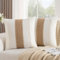 DakTou Boho Kissenbezug 45x45 Baumwolle Braun Dekokissen Sofakissen Dekorative Kissenbezüge Modernes Bauernhaus Kissenhülle Zierkissenbezüge für Sofa Couch Zuhause Schlafzimmer Wohnzimmer
