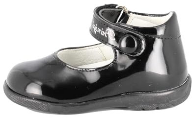 Primigi Ballerine 6901500 Chiusura con Strappo Sottopiede in Pelle e Il Fondo in Gomma. Nero