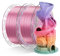 Conjure PETG Rainbow 3D-Drucker Filament, Candy Rainbow Grün Pink Gelb Pureple Orange 1.75mm Weihnachten Rainbow 3D-Drucker Filament 2x1KG Bundle/4.4lb