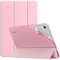 TiMOVO Cover per Samsung Galaxy Tab A9+/A9 Plus 11 2023 SM-X210/X216/X218, Cover Posteriore Sottile e Morbido in TPU Traslucido, Risveglio/Sonno Automatico, Fiore Rosa