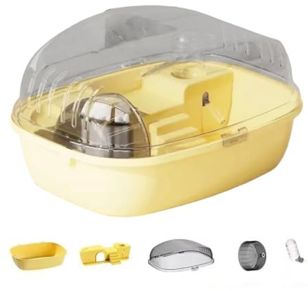 Gvvsjgdbis Hamster Cage Running Roller Skating Toy Transparent Castle Suitable Mice Hamster Guinea Pig Small Animals Accessories B