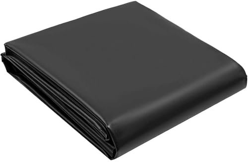 Drsyffsup Große Teichfolie, strapazierfähige HDPE-Unterlage – reißfest | Flexible Teichfolien für Koi-Pools, Springbrunnen, Gartenteiche – 0,12 mm dick, schwarz(2x5m)