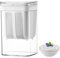 lomonmen Yogurt Strainer fine mesh Yogurt Maker Strainer with lid 1800 ML Cheese Yogurt Maker Reusable Yogurt Filter for Making Thick Greek Yogurt Soybean Milk (White 1800ML)