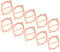 Luftkompressor Zylinderkopf Aluminium, 10pcs Luftkompressordichtung Kupferpolstermetall -Ventilschild -Dichtung Zylinderkopfdichtung 65 Mm Zylinderdurchmesser Pumpe Zubehör