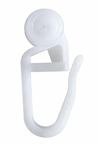 rewagi – Hochwertige Rollen, Faltenhaken, Gardinenröllchen, Innenlaufrollen - Weiss 8mm – 100, 200, 300, 400, 500, 1000 Stück (500 Stück)