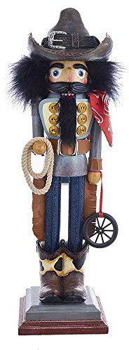 Kurt S. Adler 19 Hollywood Cowboy Cascanueces, Resina Madera de ingeniería, Vaquero, 0
