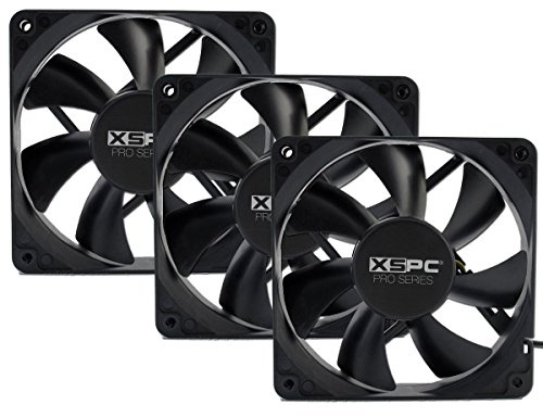 XSPC 5060175589811 XSPC Pro Series 120 mm – 3-polig, 1650 U/min (3er Pack) schwarz