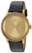adidas Herrenuhr District_L1.Genuine Lederband Uhr, 20 Mm Breite (All .40 Mm) Gold/Schwarzes