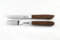 Paul Adrian Solingen Steakbesteck 2tlg. Steak Messer Gabel Grillbesteck Pizzabesteck Set Walnuss