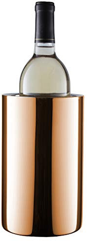 Enoluxe Copper Wine Chiller Bucket - Champagne Bucket - Elegant White Wine Chiller for 750 ml Bottles - Insulated Wine Cooler to Keep Wine Cold