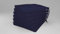 Rollmayer 6er Set Stuhlkissen mit Steppung Stuhlauflage Sitzkissen Sitzpolster Auflage für Stühle in Haus und Garten Kollektion Vivid (Dunkel Blau 16, 40x40x4cm)