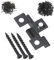 YORKING 100Pcs Composite Decking Clips 8mm Fastener Board Clip Composite Decorative Plate Hidden Fixing Fastener Metal Clip with 100 Stainless Steel Screw for Woodworking Floor Fixing