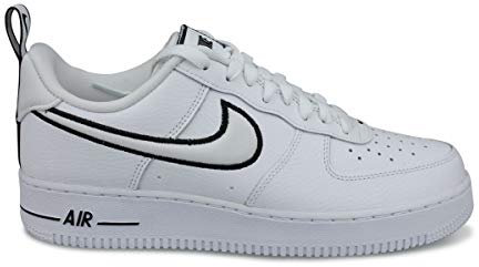 Nike Homme Air Force 1 Chaussures de Basket, White White Black, 44 EU