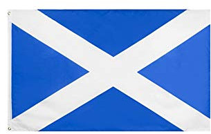 Stormflag Schottland Flagge 90x150cm Schottland Nationalflagge 3x5ft Polyester 90g mit Ösen mit Doppelnadel genäht.