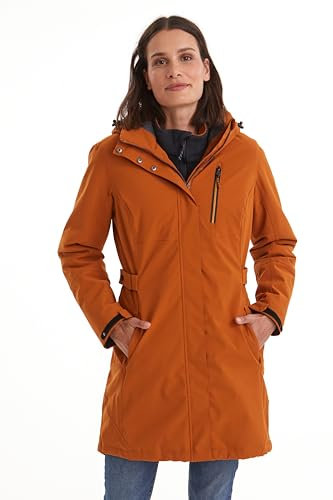killtec Damen Funktionsparka/Parka mit abzippbarer Kapuze KOW 165 WMN PRK, dark curry, 40, 37726-000