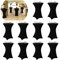 10er-Set Stretch Stehtisch Husse für Bistrotisch Ø 80-85 cm Elegante ,Verstärkung im Fußbereich,40°C Maschinenwäsche ，Stretch-Husse Schwarz Hussen für Stehtische und Bistrotische(80×110cm,Schwarz)