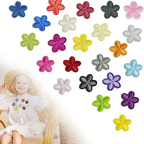 THATSRAD 23 Stück Patches zum Aufbügeln Bügelbilder Blumen Bügelflicken Bügel Patches Blumen Embroidered Iron on Patches Aufbügelflicken Blumen Applikation zum Aufbügeln Bekleidung T-Shirt Rucksack