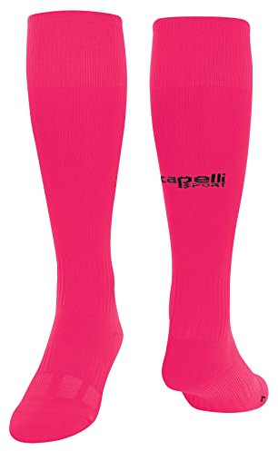Capelli Sport Unisex Soccer Cs Ii Match Socken, Neon Pink/Schwarz, Medium