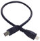 Bolwins K11S Micro USB auf Mini USB Kabel – OTG USB Verbindungskabel, USB 2.0 Mini USB 5-Pin Stecker auf Micro-B Daten- und Ladekabel, 25 cm