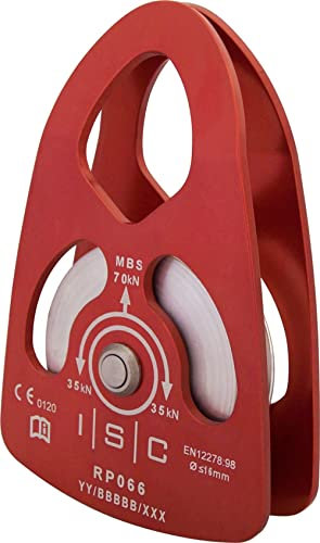 ISC 70kN MBS Large Single Prusik Minding Aluminium Rigging Pulley (max 16mm rope)