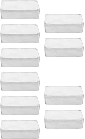 KLKNE 10 Stück Gitarren-Effektpedale aus Aluminium für DIY-Gitarrenpedal-Set 1590B