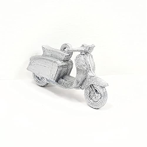 3D Cabin Moped Lambretta Weihnachtsbaumkugel Dekoration Ornament für Weihnachten Xmas Noel in Gold oder Silber