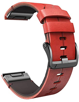 ANZOAT 22/26mm Ufficiale Cinturini In Pelle Per Garmin Fenix 7X 7 6 6X Pro 5 5X Plus 935 945 Smartwatch Band QuickFit Cinturino Braccialetto, For Fenix 7, agata