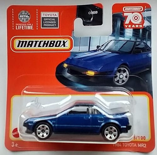 2023 Matchbox 1984 Toyota MR2 Metallic Blue 95/100 (kurze Karte) HLD37