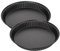 Zenker 9915150 Lot de 2 moules à quiche lorraine, moule à tarte, moule à tarte 28 cm, moule pour quiche, Acier, Noir, 28 x 4 cm