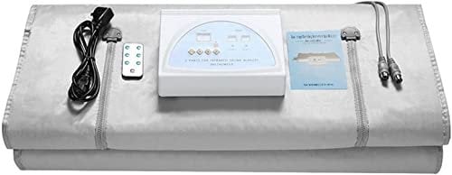 Sauna Blanket Infrared Home Spa Sauna 2 Zone Heating Sauna Blanket Romote Control Heating Blanket Body Weight Loss Sauna Detox Therapy Home Use Body Fitness Machine