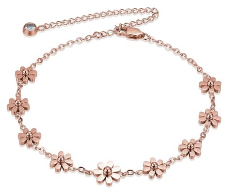 LEGENTLISUR Bracelets for Womens Anklets for Women Daisy Anklet Adjustable Anklet Exquisite Beach Jewelry Gifts