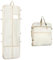 Univivi Kleidersack Lang 182cm, Kleidersack Brautkleid mit Schuhfach, Kleidersäcke mit 4 Reißverschluss Taschen, Faltbarer Wasserdichter Kleidersack Reise für Abendkleider - Beige