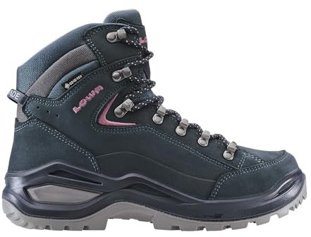 LOWA Stiefel mittel RENEGADE EVO GTX MID Ws stahlblau/altrosa, 42.5