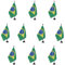 AZ FLAG - Lot de 10 Drapeau De Table Brésil 21x14 cm - 10 Petits Drapeaux Brésilien De Bureau 100% Polyester Avec Hampe De 25cm Et Socle En Plastique Noir