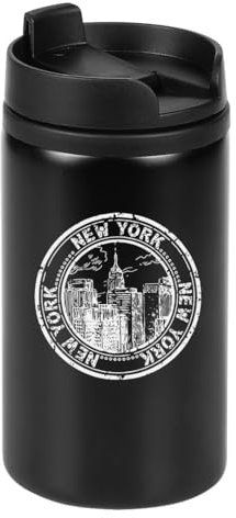 New York City Mug de voyage avec logo gravé au laser